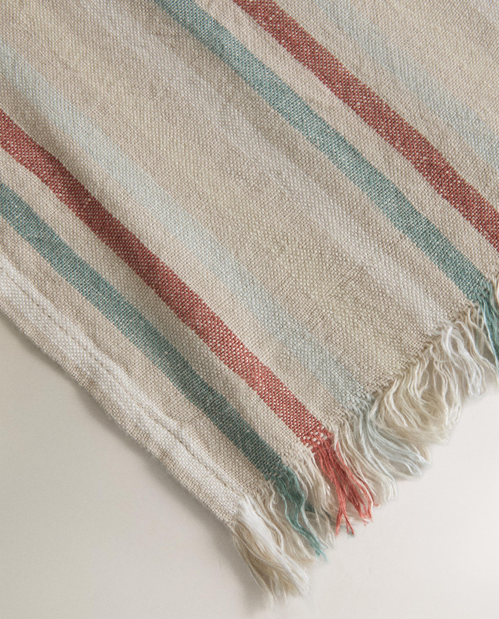 STRIPED LINEN BATH TOWEL product thumbnail 7