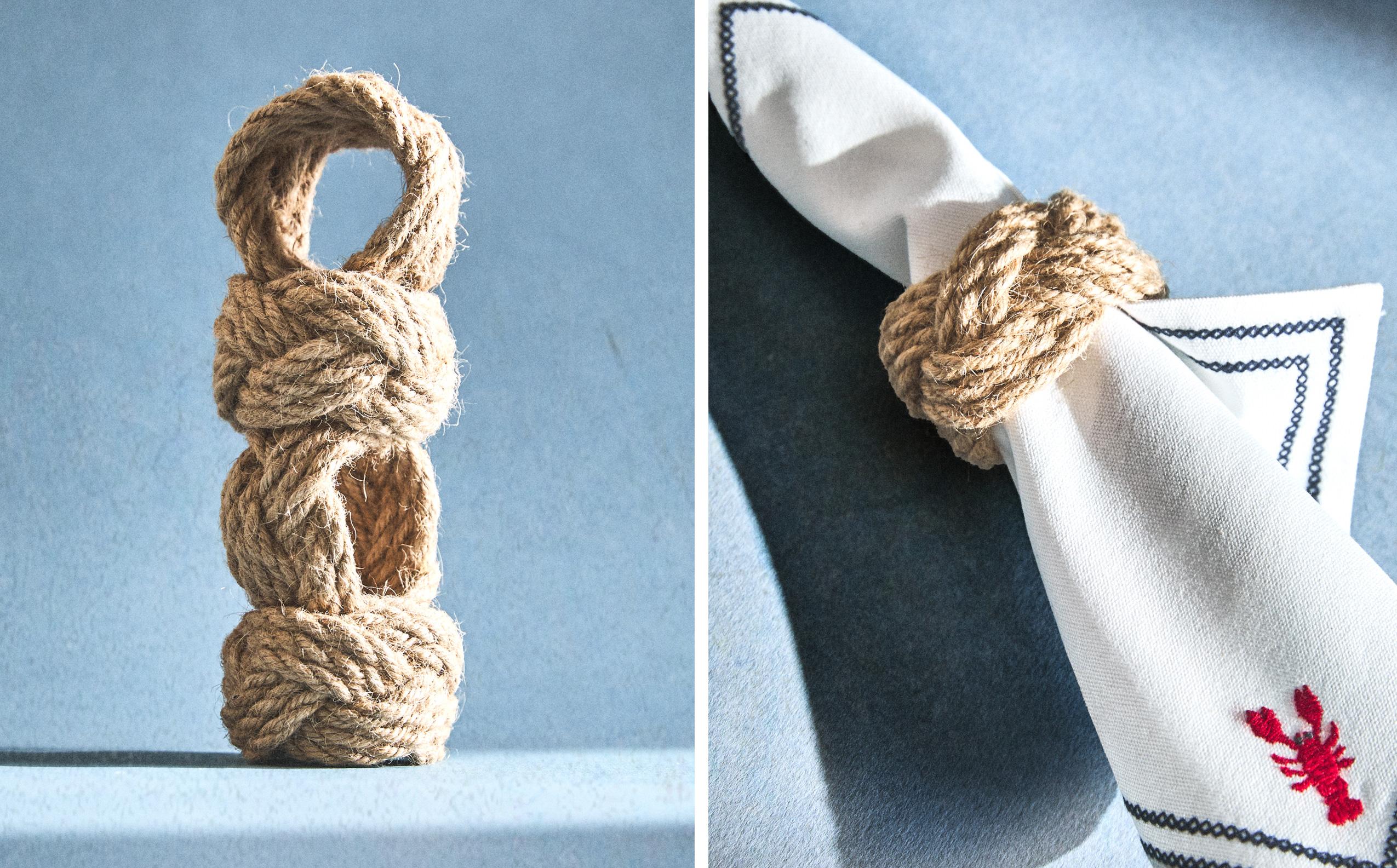 PACK OF JUTE NAPKIN RINGS (PACK OF 4)