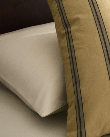 FUNDA ALMOHADA ALGODÓN PERCAL RAYAS (300 HILOS)