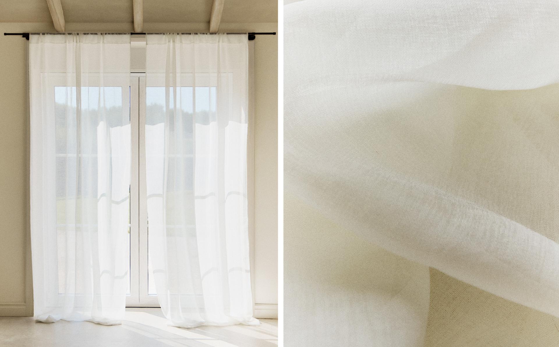 SHEER CURTAIN WITH VERY LOW OPACITY SHEER CURTAIN WITH VERY LOW OPACITY