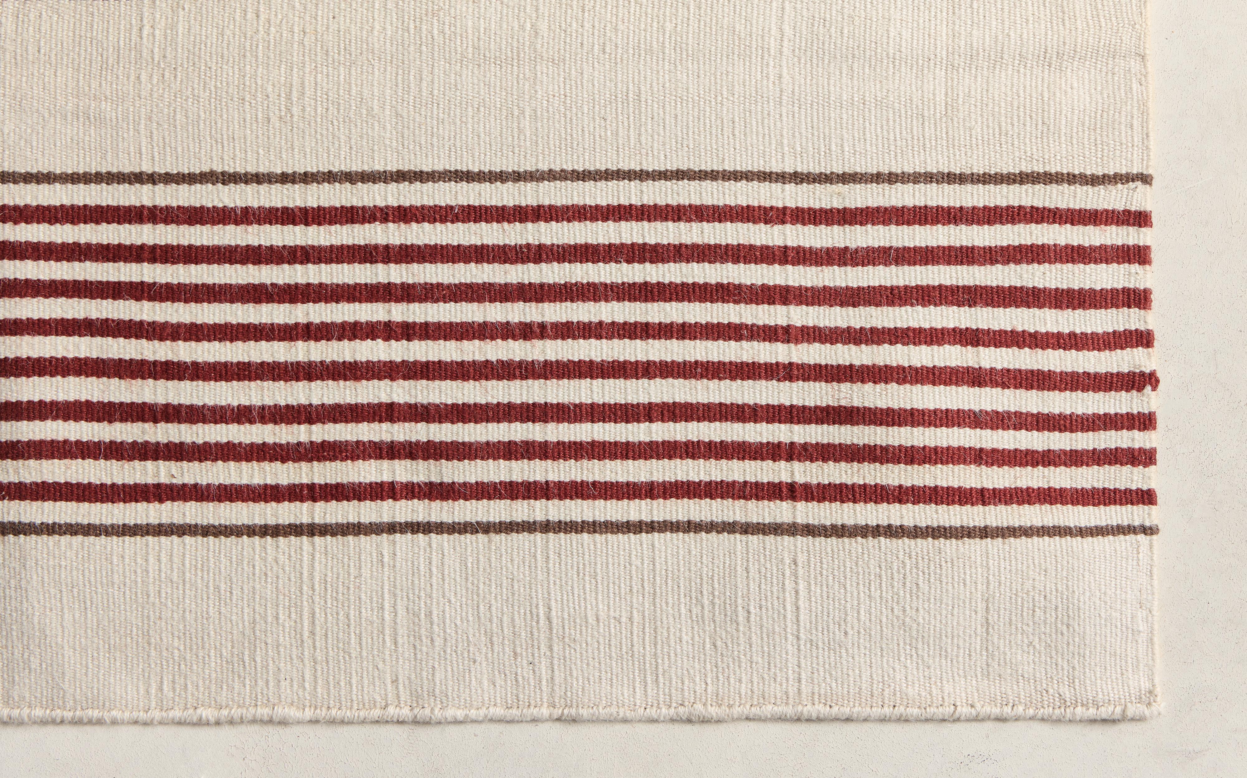 STRIPED COTTON AND JUTE RUG product thumbnail 12