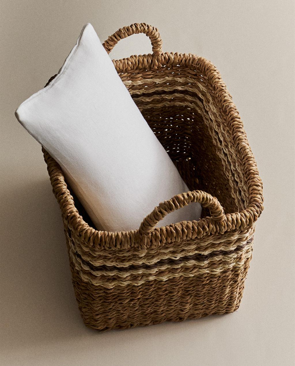 CESTA RECTANGULAR FRANJAS