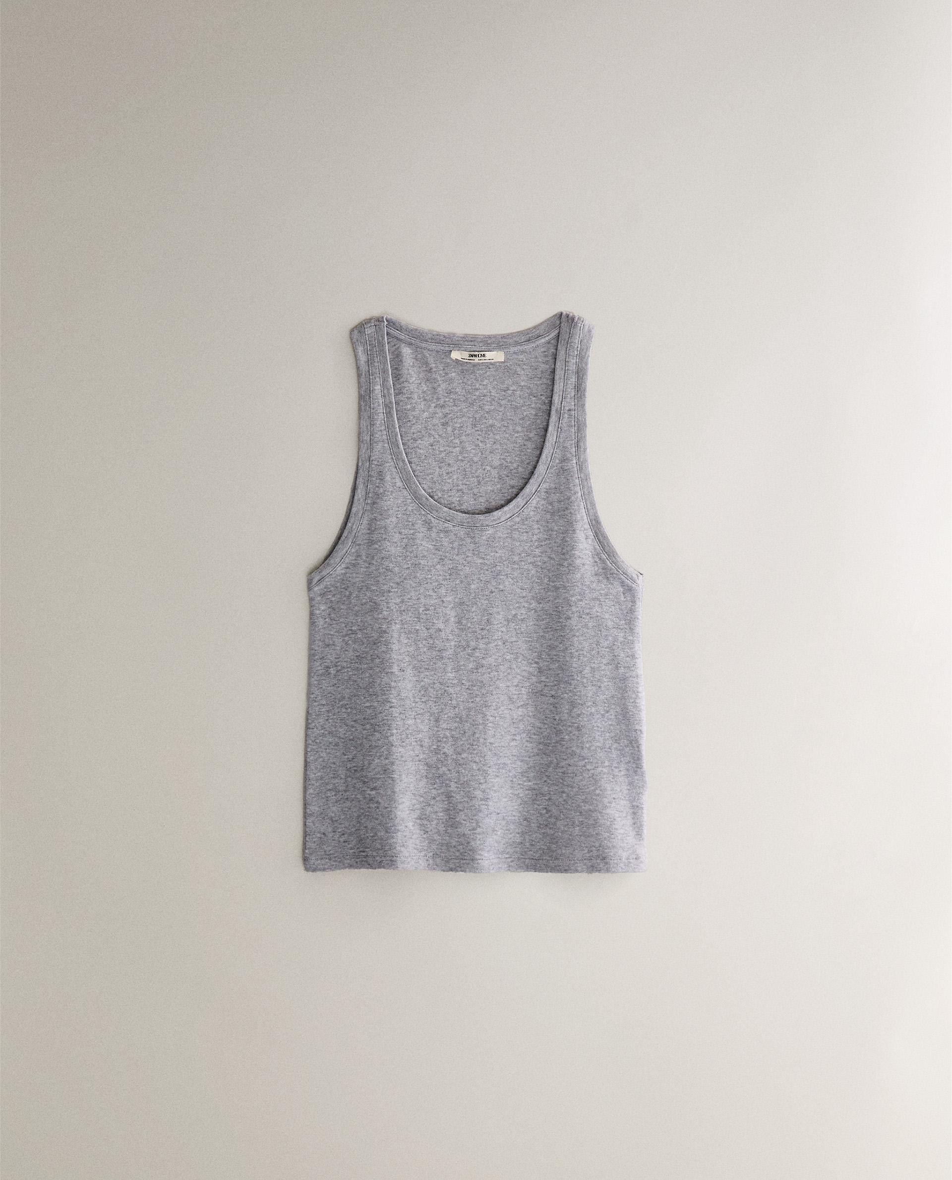 TESCOM - たらこ COLOR BLOCK TECHNICAL TANK TOP - Oyster-white | ZARA United