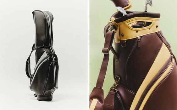 RIGIDE GOLF-LEDERTASCHE