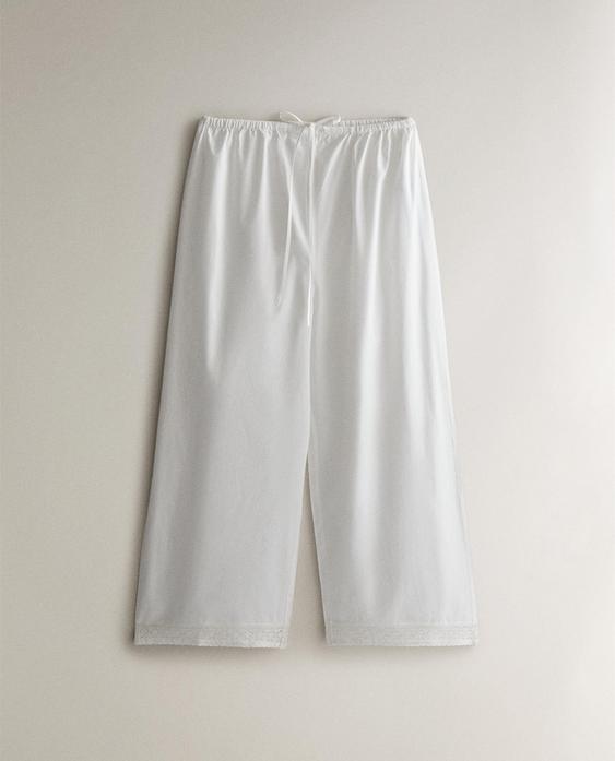BAUMWOLLHOSE MIT SPITZE BAUMWOLLHOSE MIT SPITZE