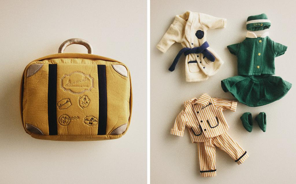 KIDS' LIMONCELLA X THE ANIMALS OBSERVATORY TOY CARRYING CASE WITH CLOTHES