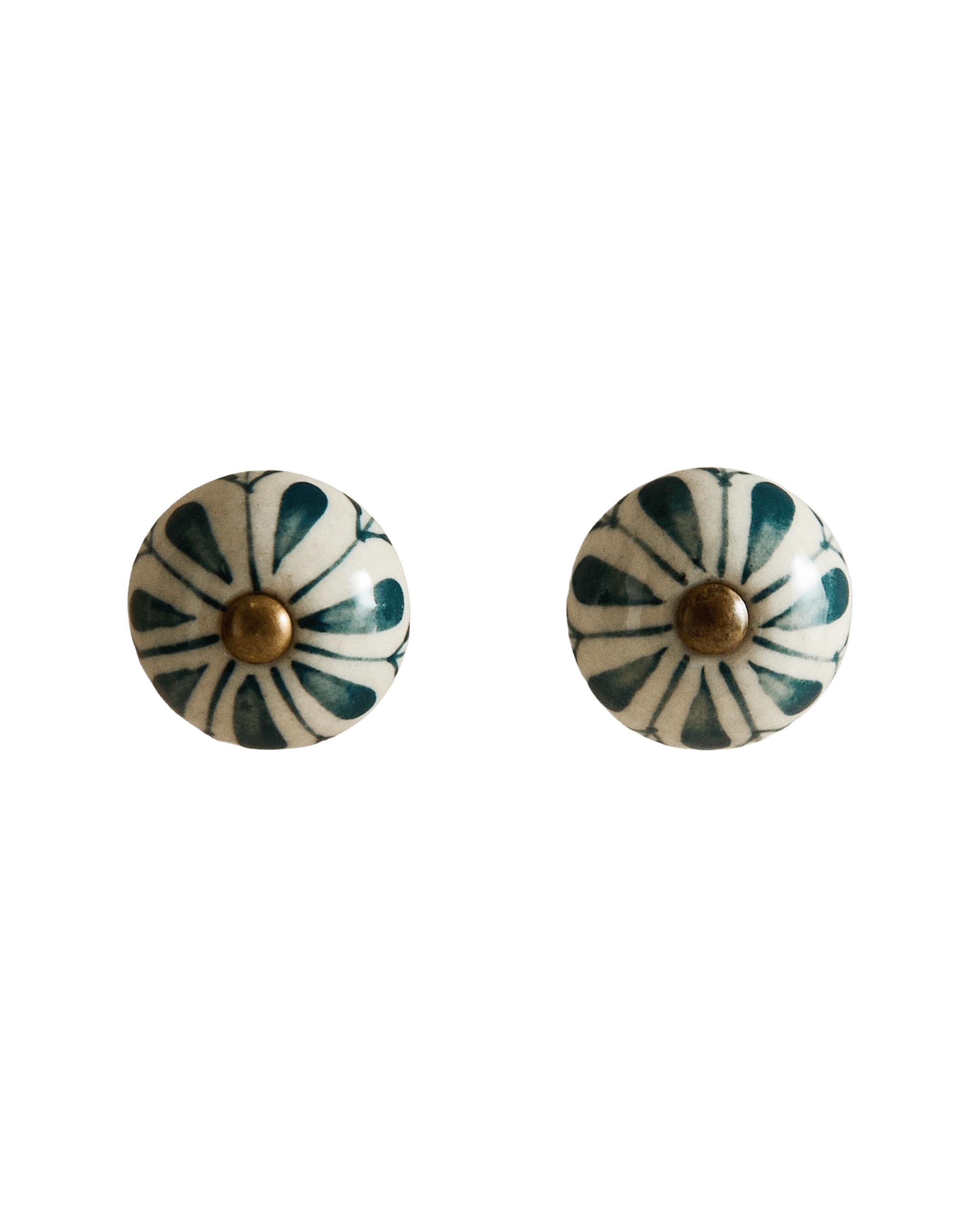 PACK OF CERAMIC FLOWER DOOR KNOBS (PACK OF 2) product thumbnail 5