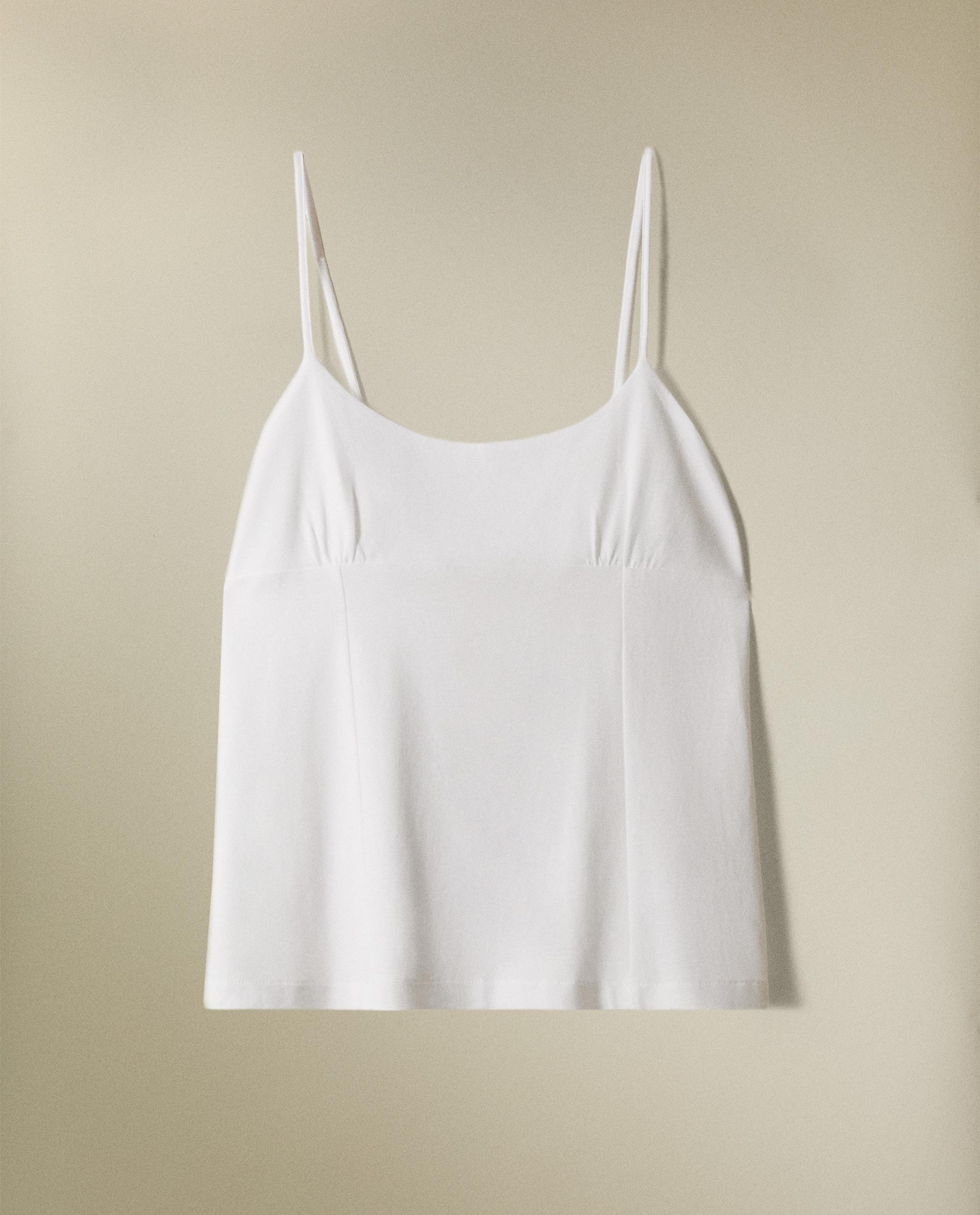 COTTON TOP WITH EMBROIDERY | Zara Home United States of America