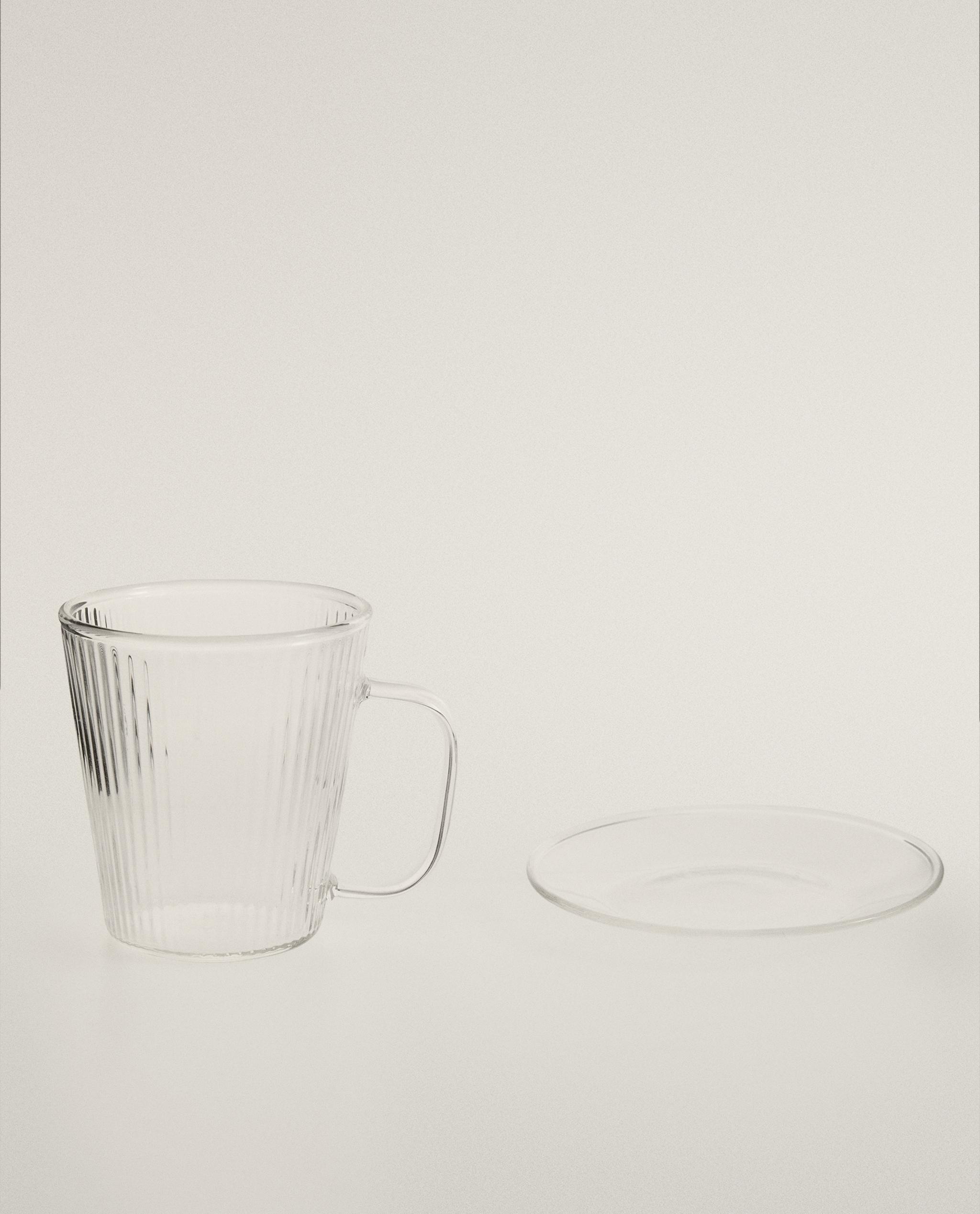 BOROSILICATE GLASS COFFEE CUP AND SAUCER product thumbnail 8