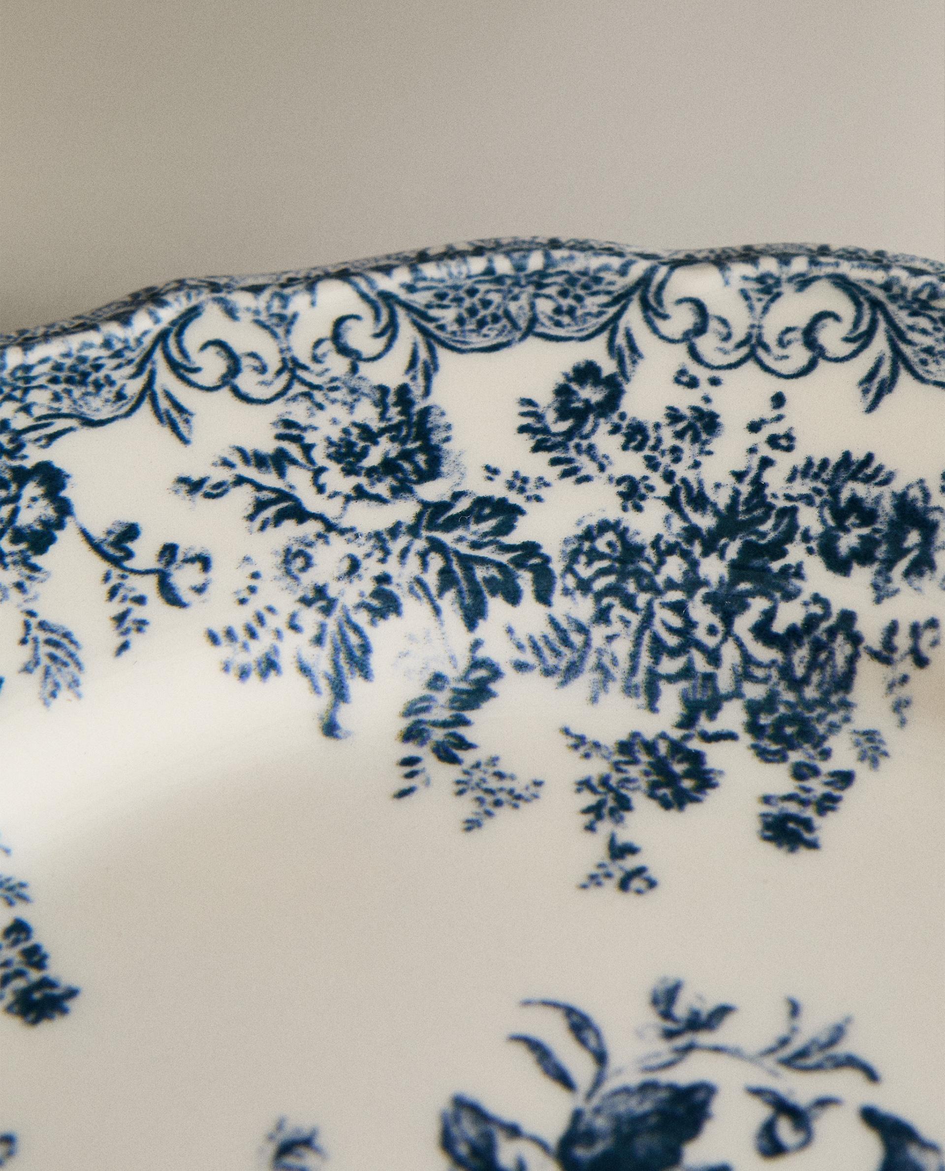 FLORAL EARTHENWARE DINNER PLATE product thumbnail 5