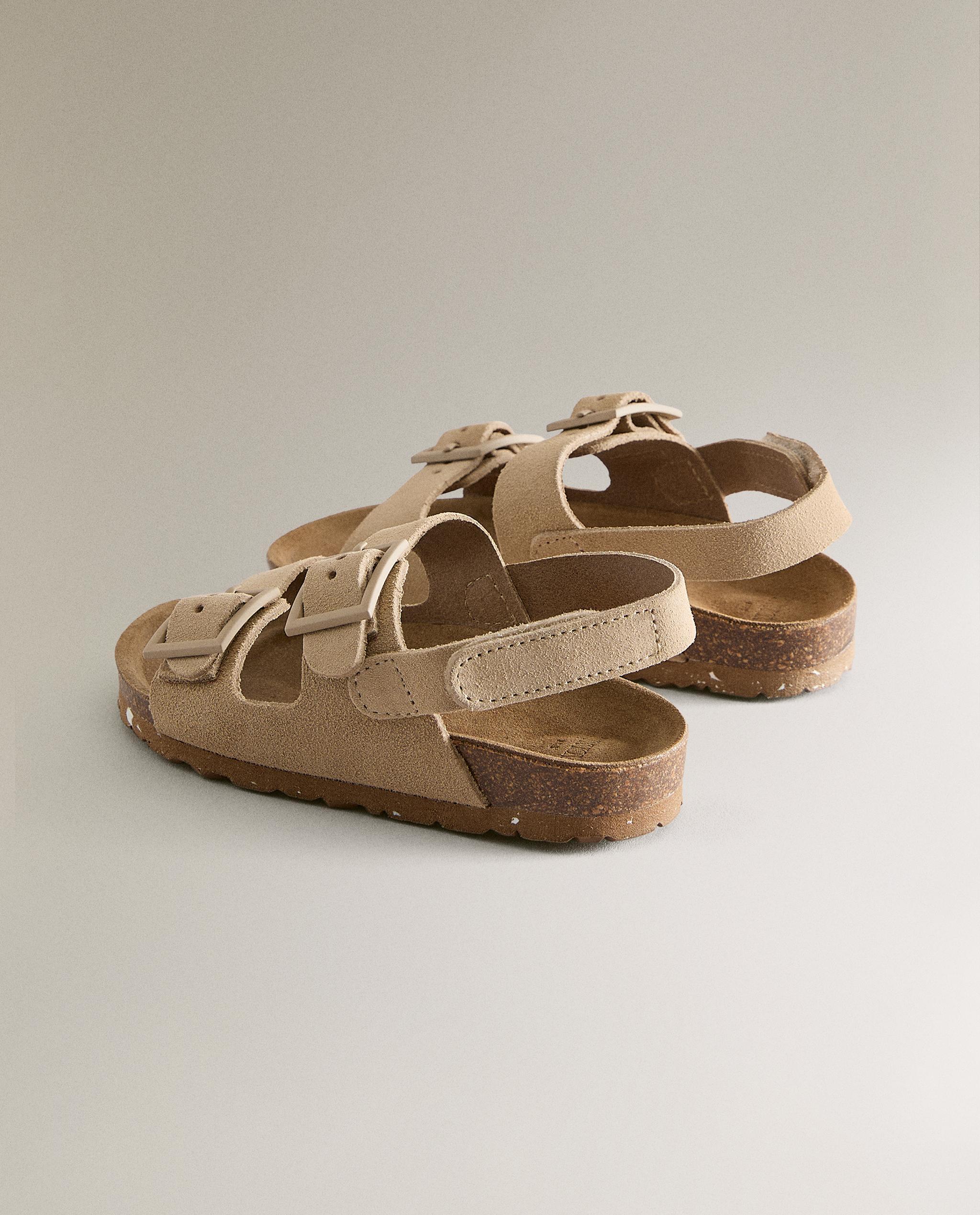 Shoes Zara Sandalias Pompones Zara SANDALIA INFANTIL PIEL