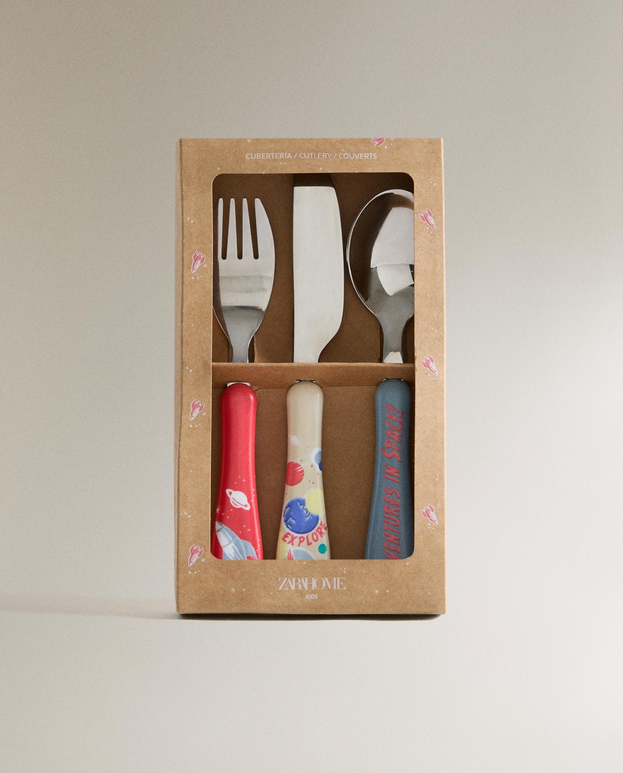 CHILDREN'S SPACE CUTLERY SET product thumbnail 3