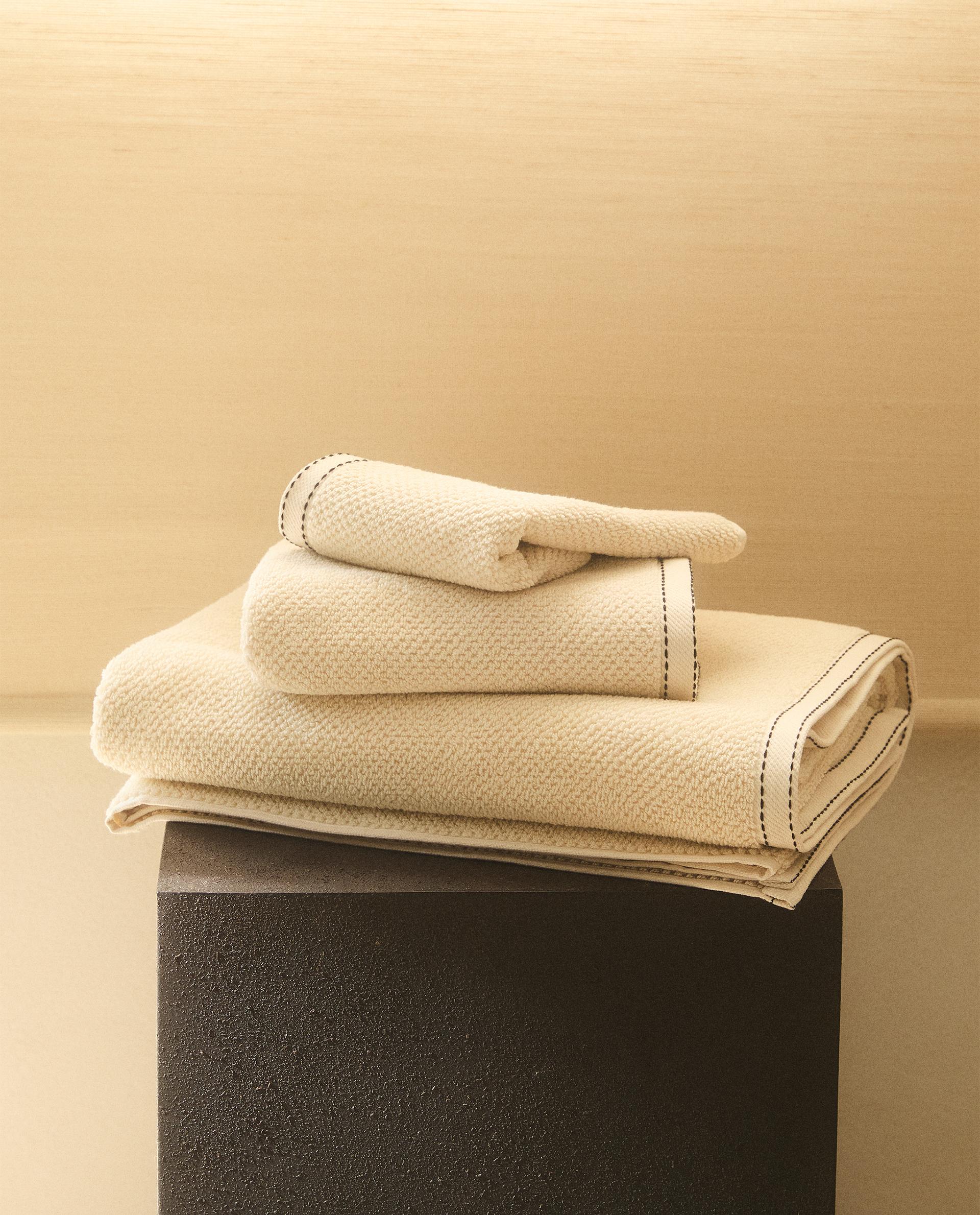 Zara home bath towels sale