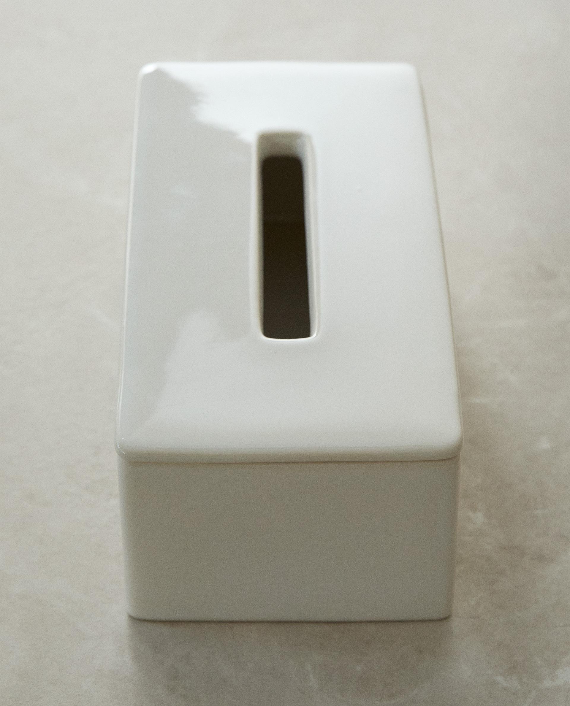 ホワイトセラミック ティッシュボックス | Zara Home 日本/Japan