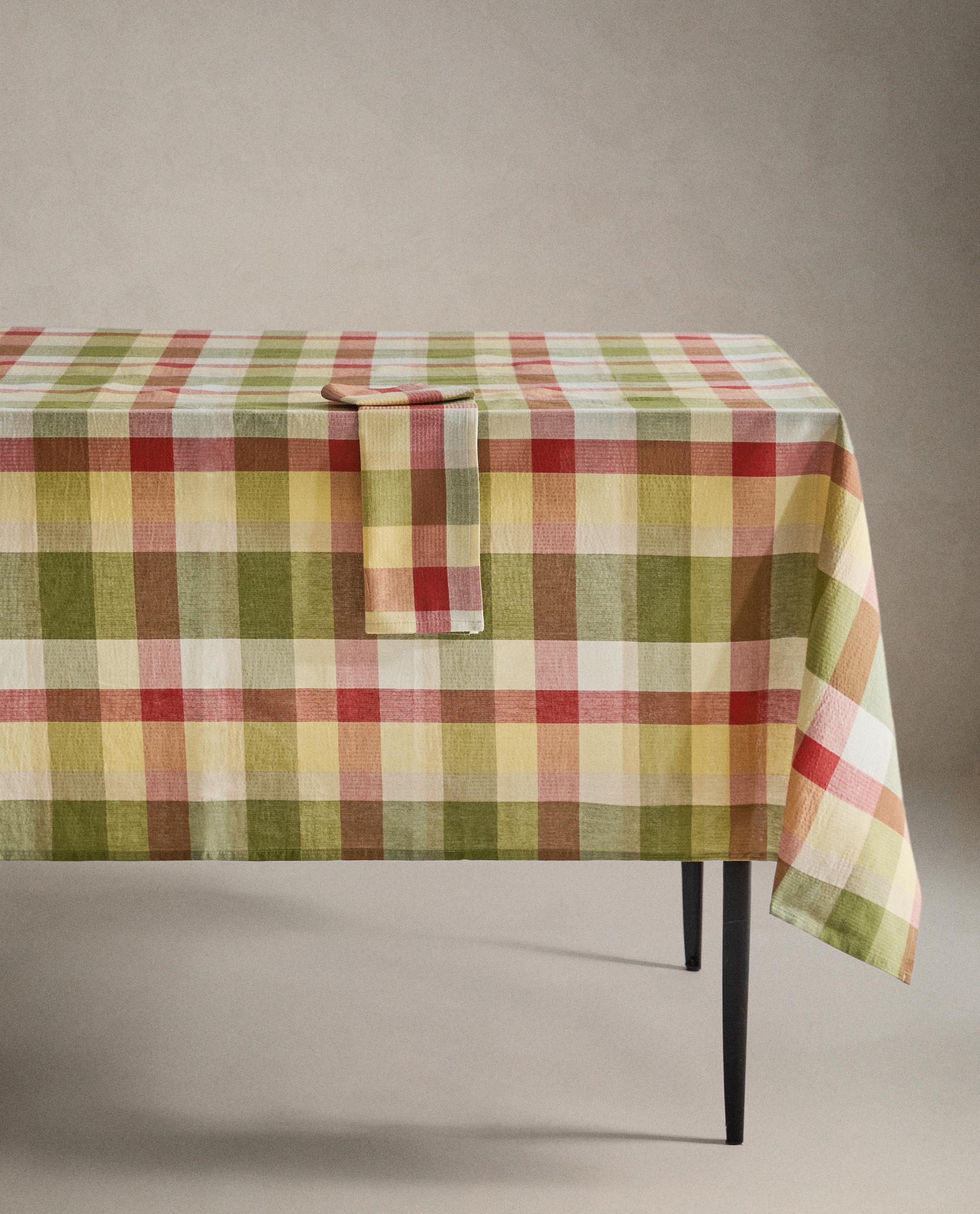 CHECK COTTON TABLECLOTH product thumbnail 5