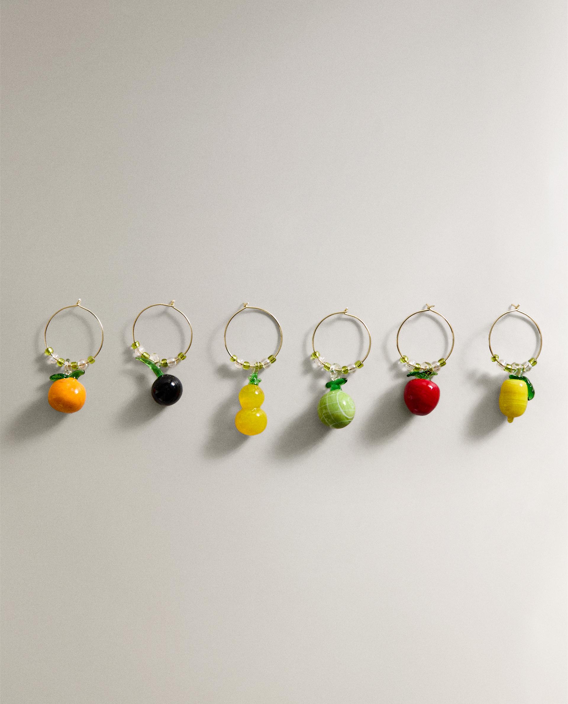 SET OF FRUIT GLASS CHARMS (SET OF 6) | Zara Home United
