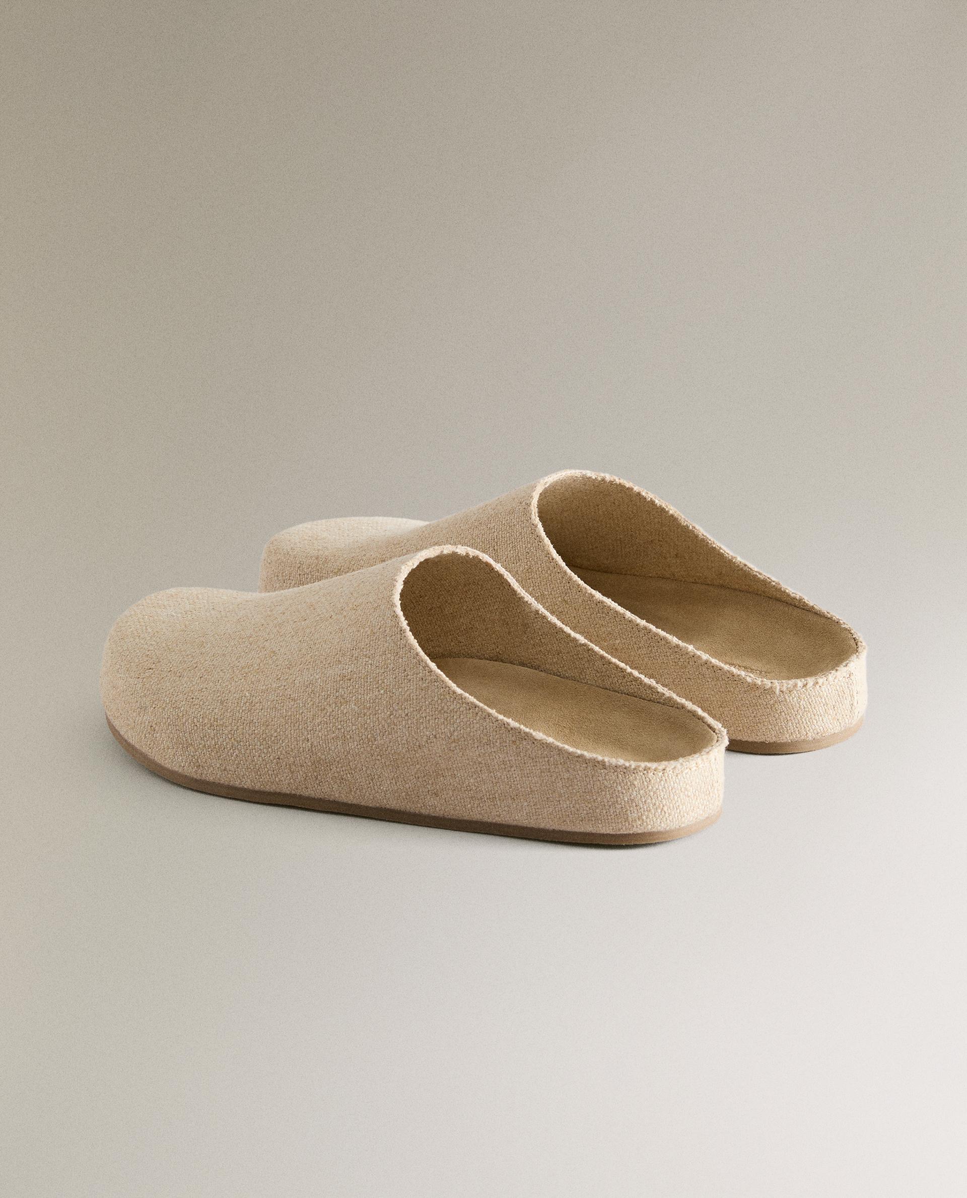 MINIMALIST LINEN CLOGS | Zara Home United States of America