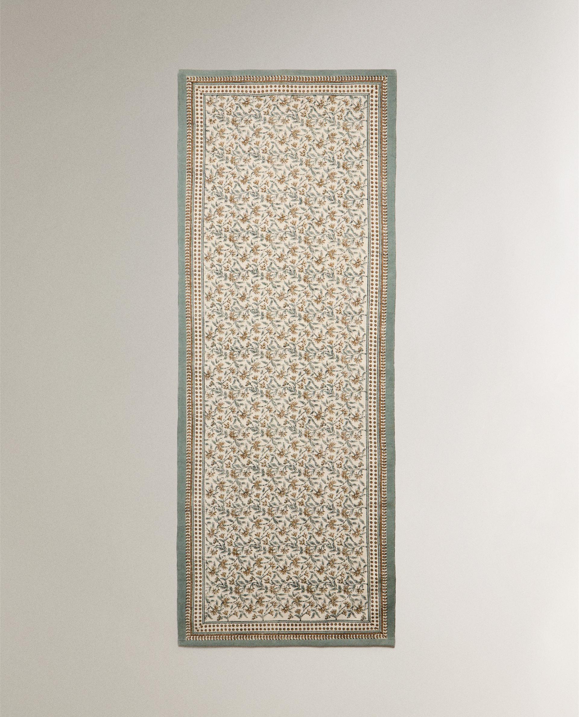 FLORAL BLOCK PRINT RUG product thumbnail 15
