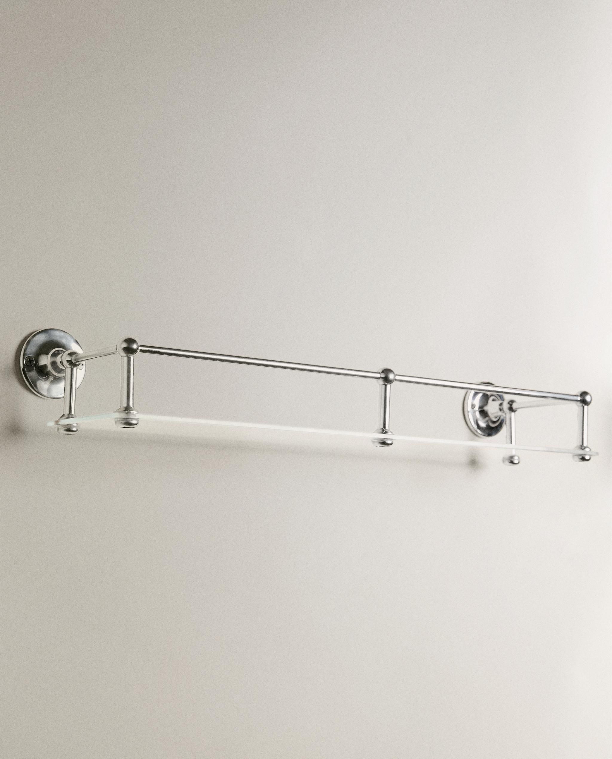 GLASS METAL BATHROOM SHELF product thumbnail 3