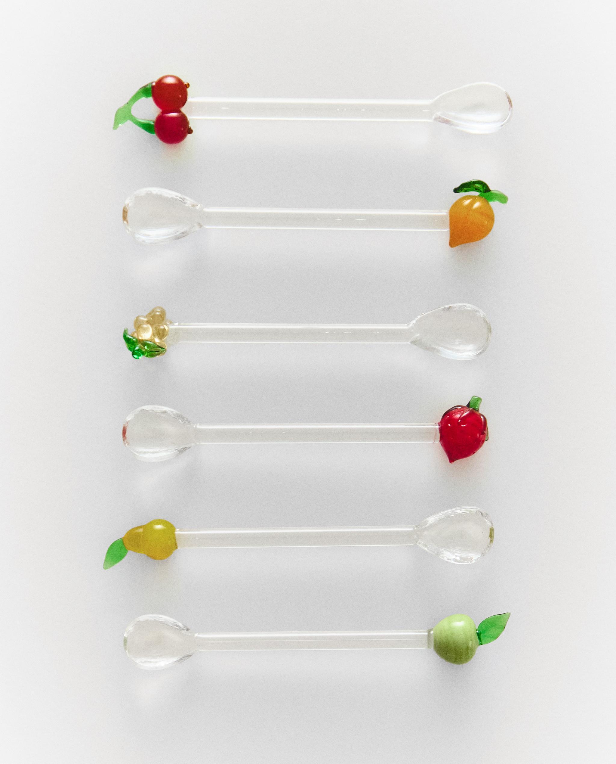 PACK OF GLASS FRUIT DESSERT SPOONS (PACK OF 6) product thumbnail 7