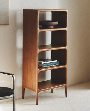 TALL HONEY OAK SHELF