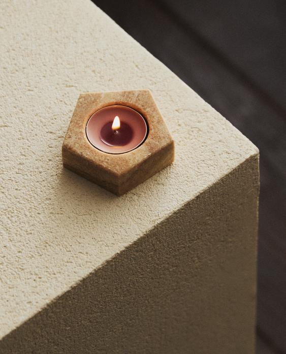 BOUGEOIR MARBRE ÉTOILE