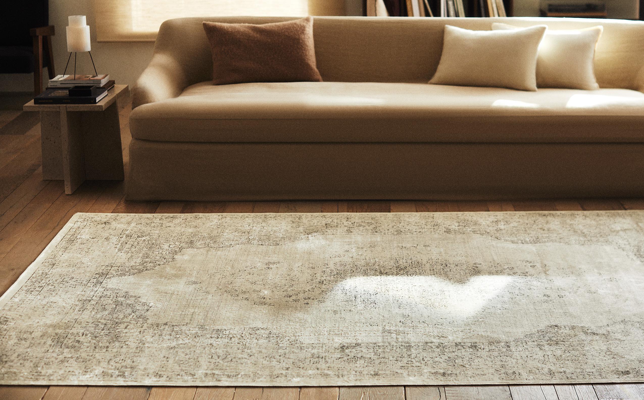 ALFOMBRA VISCOSA WHITE VINTAGE