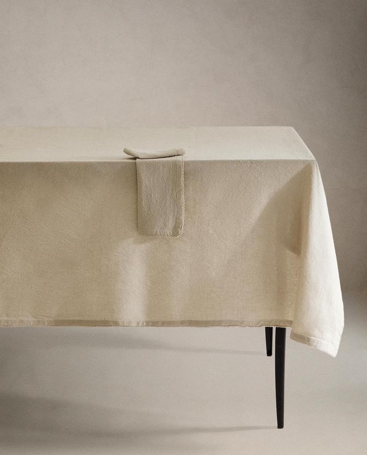 MANTEL HILO TINTADO LISO