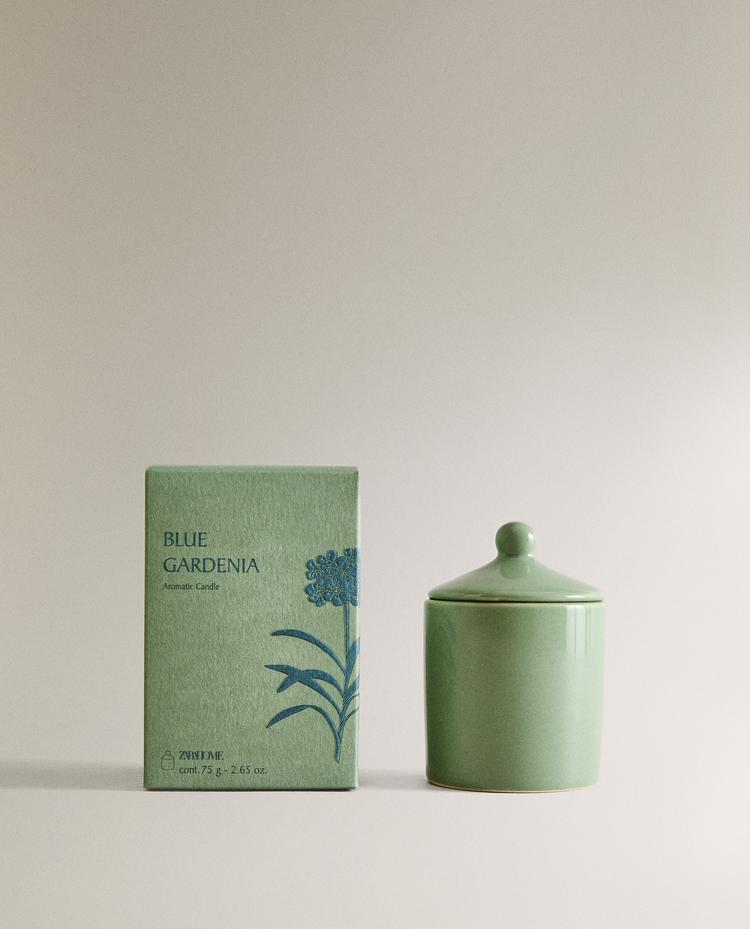 (75 G) BLUE GARDENIA SCENTED CANDLE