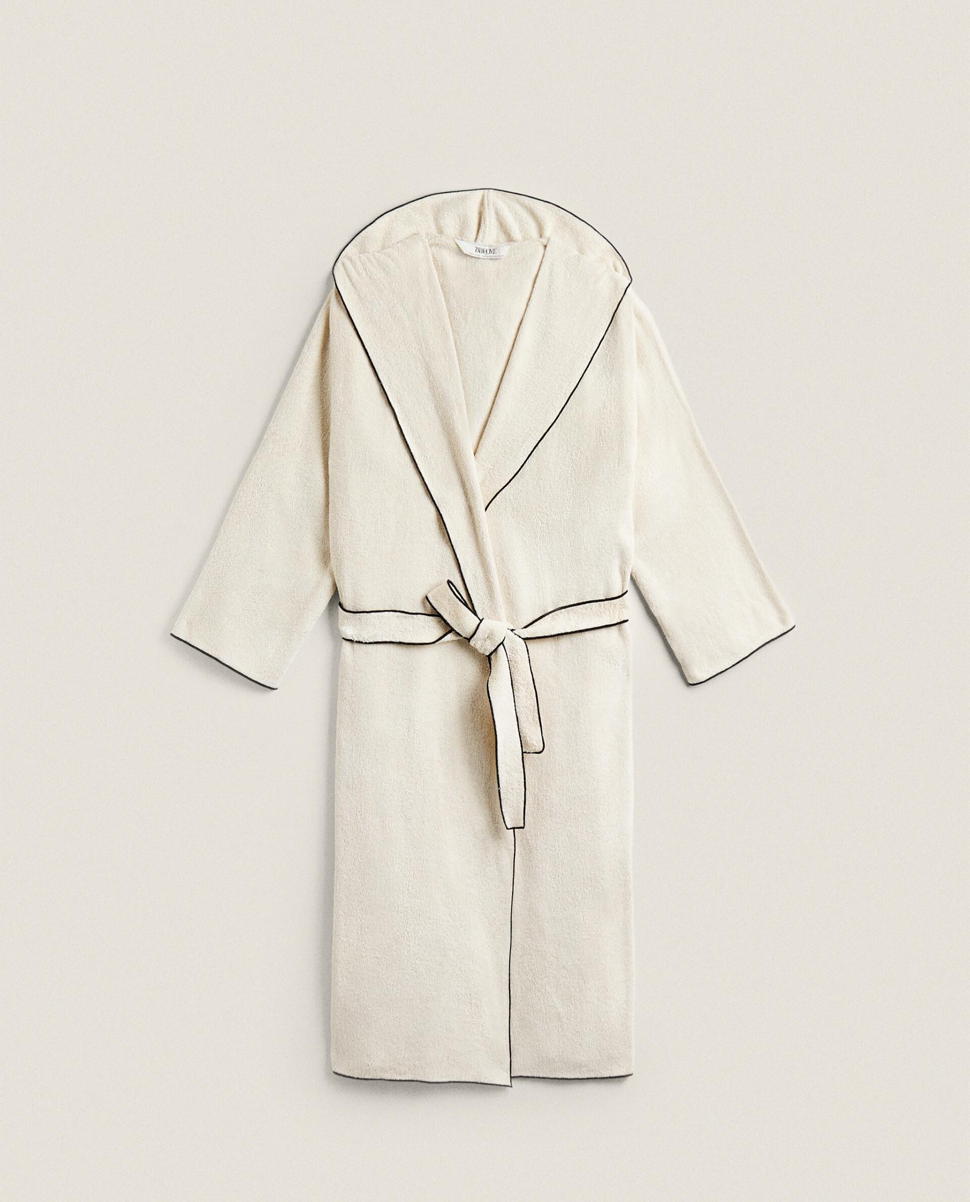 COTTON BATHROBE WITH OVERLOCK (320 GXM²) product thumbnail 14