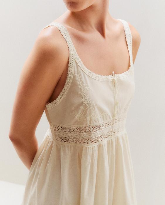 CAMICIA DA NOTTE IN PIZZO