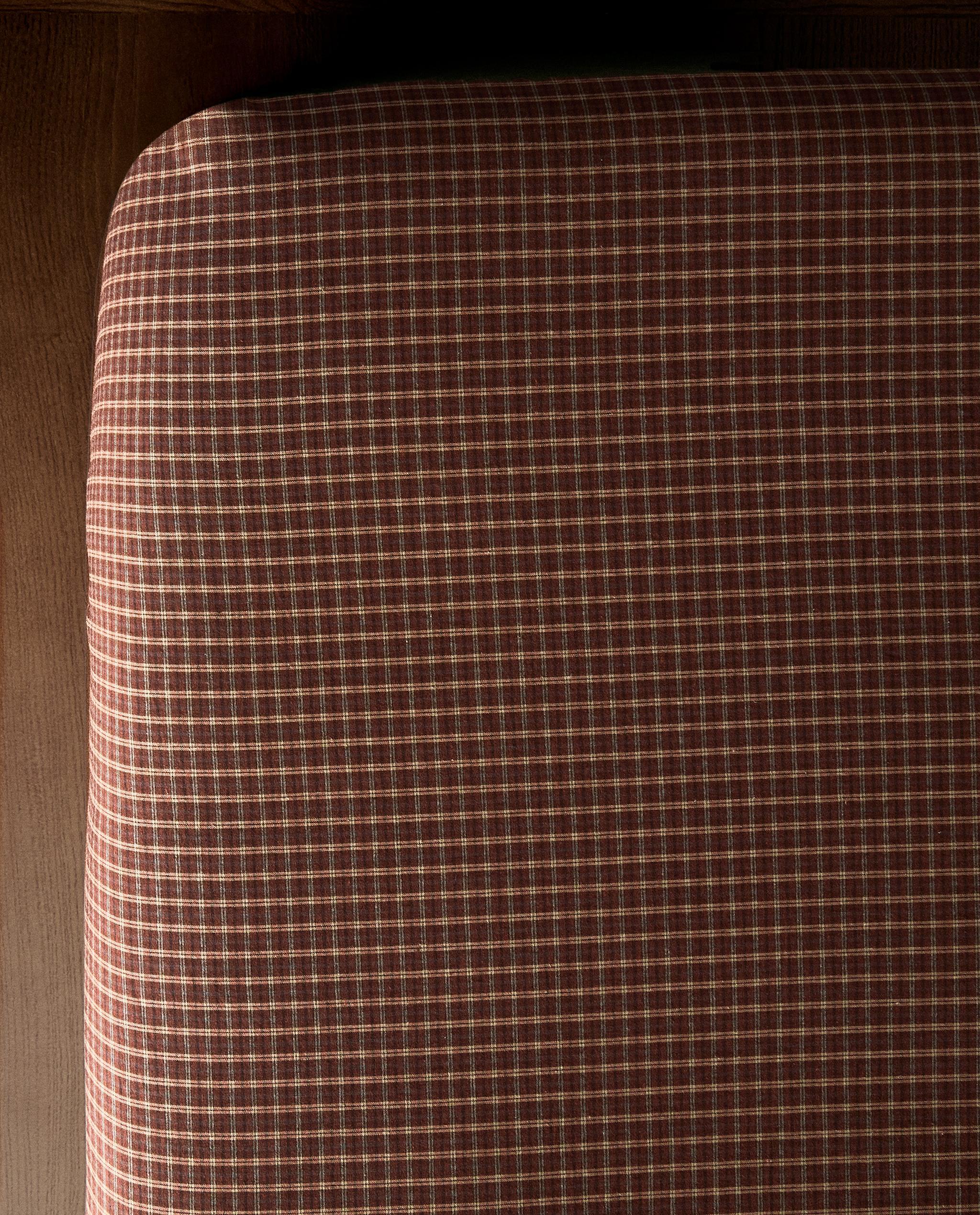 CHECK FLANNEL FITTED SHEET (160 GSM) | Zara Home Monaco