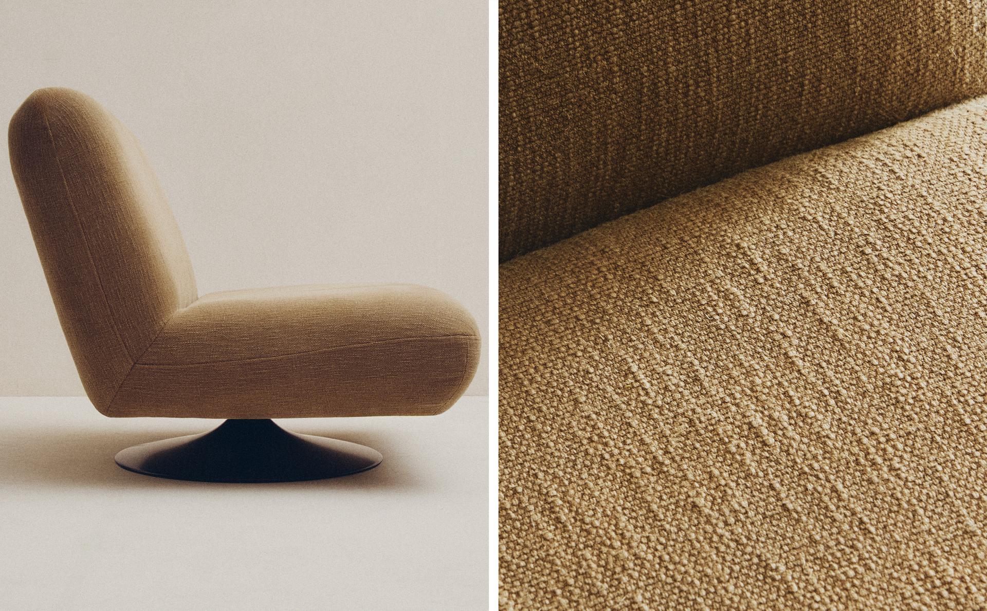 COTTON SWIVEL ARMCHAIR COTTON SWIVEL ARMCHAIR