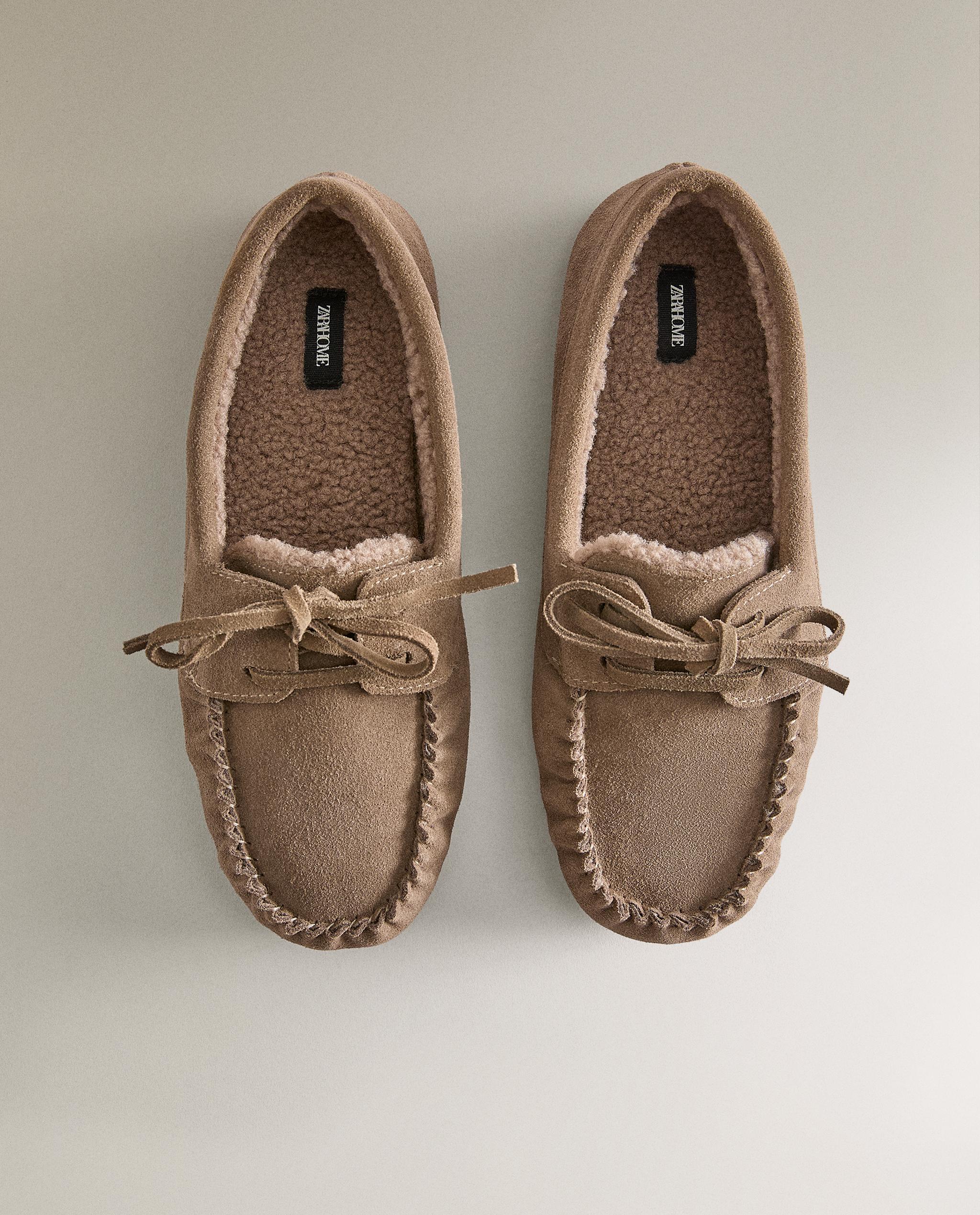 ウォーム レザー モカシン | Zara Home 日本/Japan