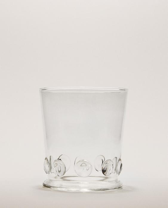 RAISED DOTS BOROSILICATE GLASS TUMBLER RAISED DOTS BOROSILICATE GLASS TUMBLER