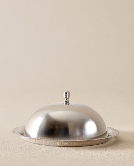 PLATEAU AVEC DÔME ACIER INOXYDABLE