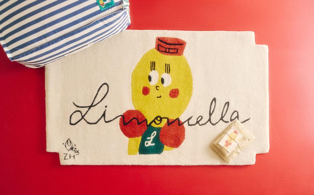 TAPIS ENFANT LAINE LIMONCELLA X THE ANIMALS OBSERVATORY TAPIS ENFANT LAINE LIMONCELLA X THE ANIMALS OBSERVATORY