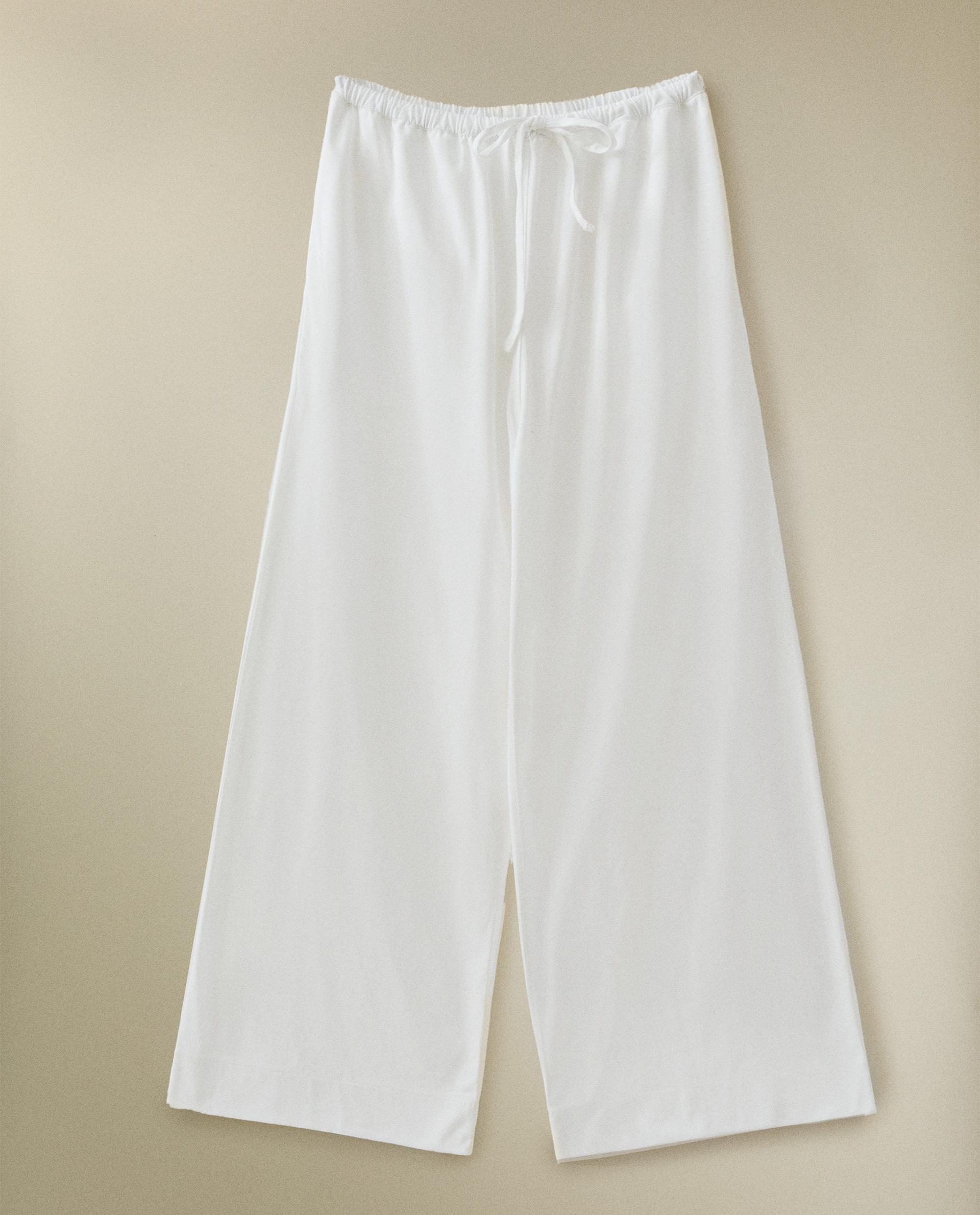 n100　コットン白パンツ n100 コットン白パンツ