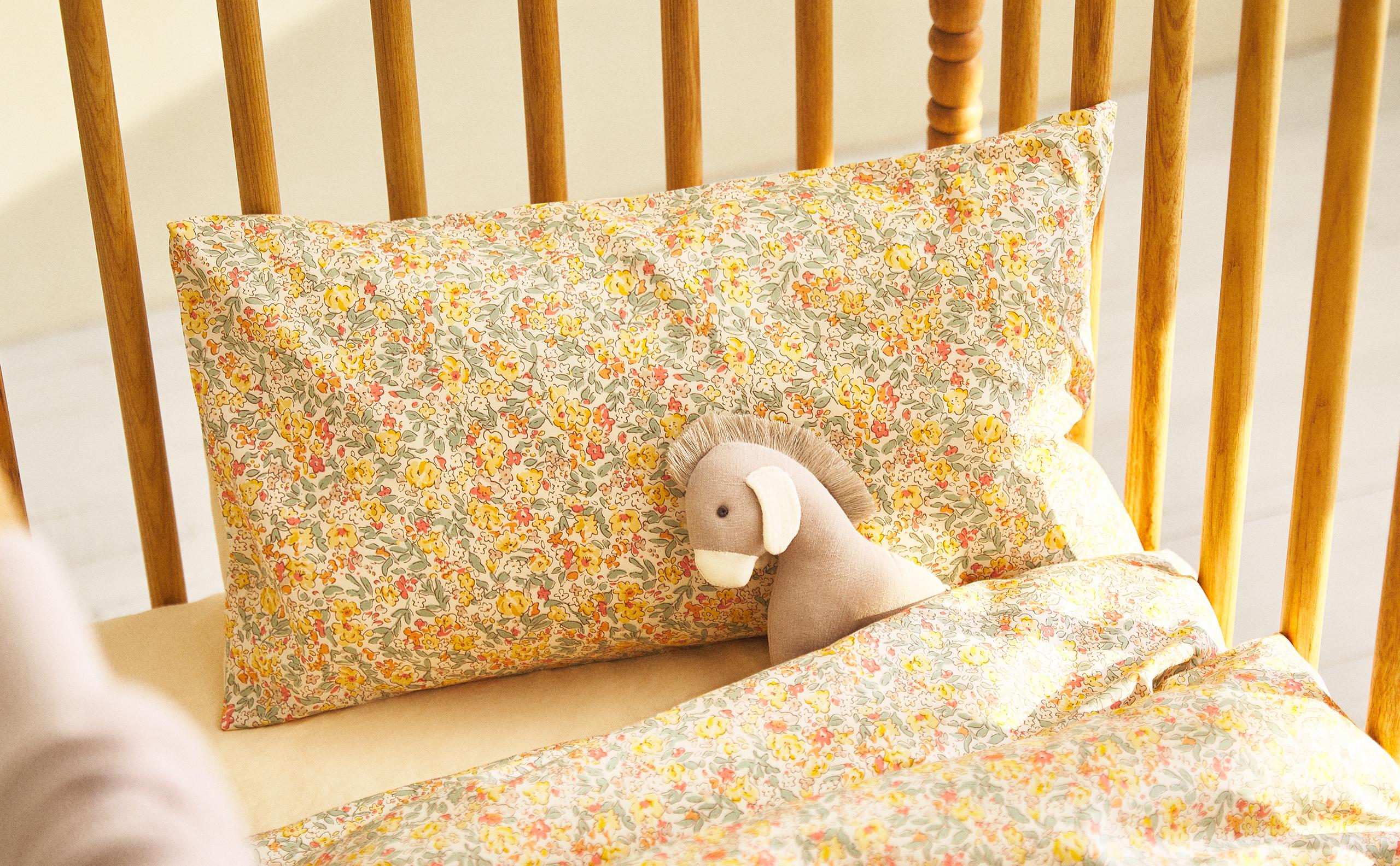 MADE WITH LIBERTY FABRIC CHILDREN’S PILLOWCASE