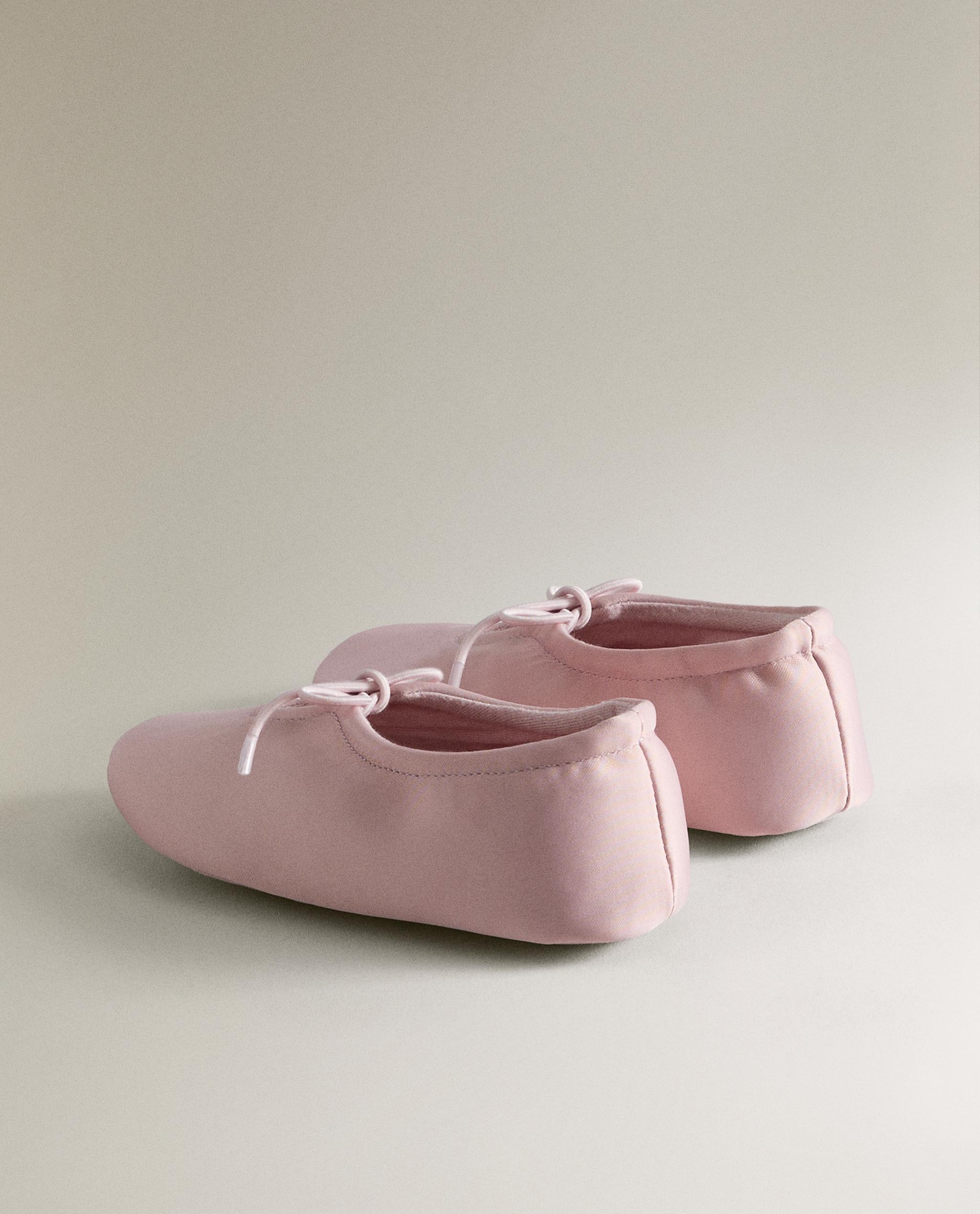 KIDS' SATEEN BALLERINAS