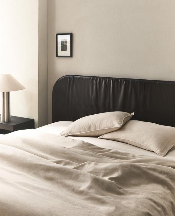 WASHED LINEN DUVET COVER (160 GxM²)