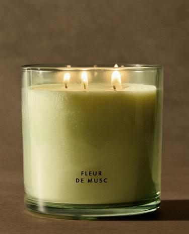 (400 G) FLEUR DE MUSC SCENTED CANDLE