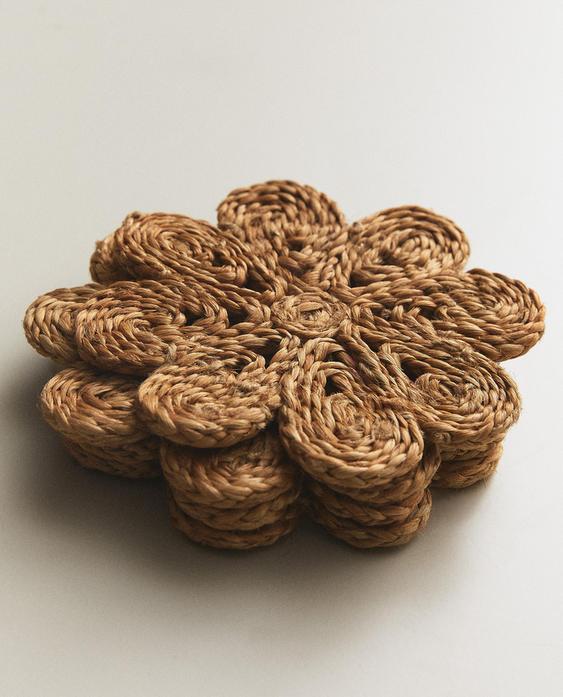 PACK OF RAFFIA COASTERS (PACK OF 4)