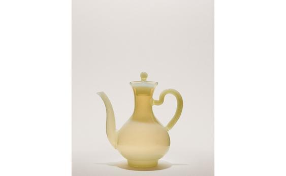 ボロシリケイトガラス フタ付きソイソース ピッチャー