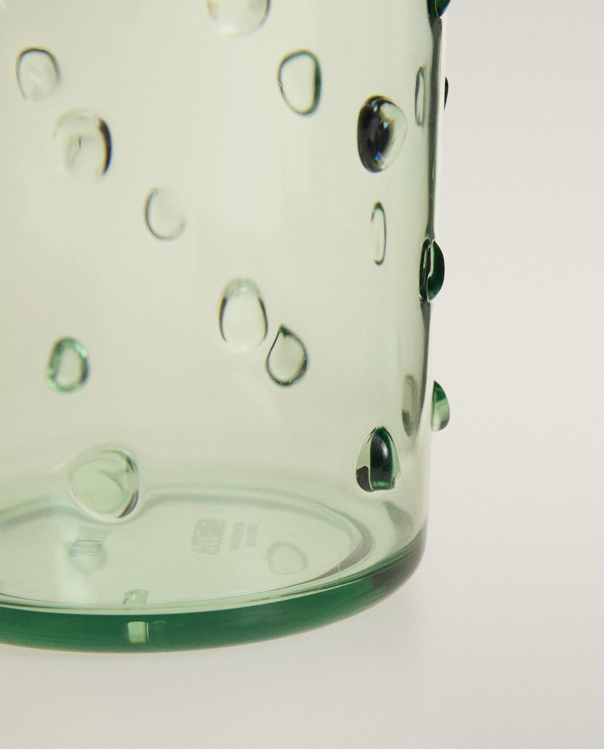 ACRYLIC SOFT DRINK TUMBLER WITH POLKA DOTS