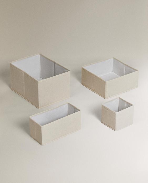 FOLDABLE COTTON STORAGE BOX