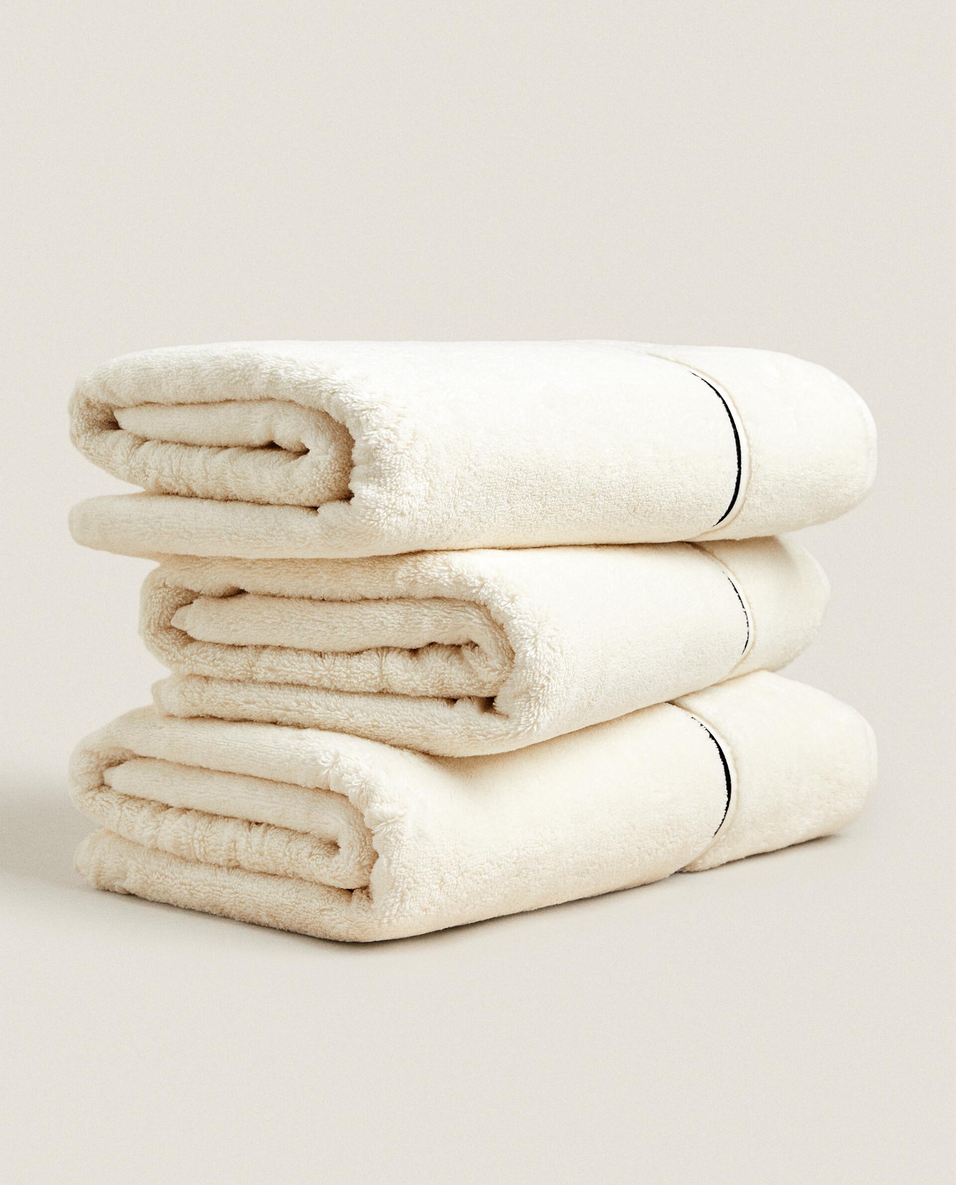 EMBROIDERED TRIM BATH TOWEL product thumbnail 8