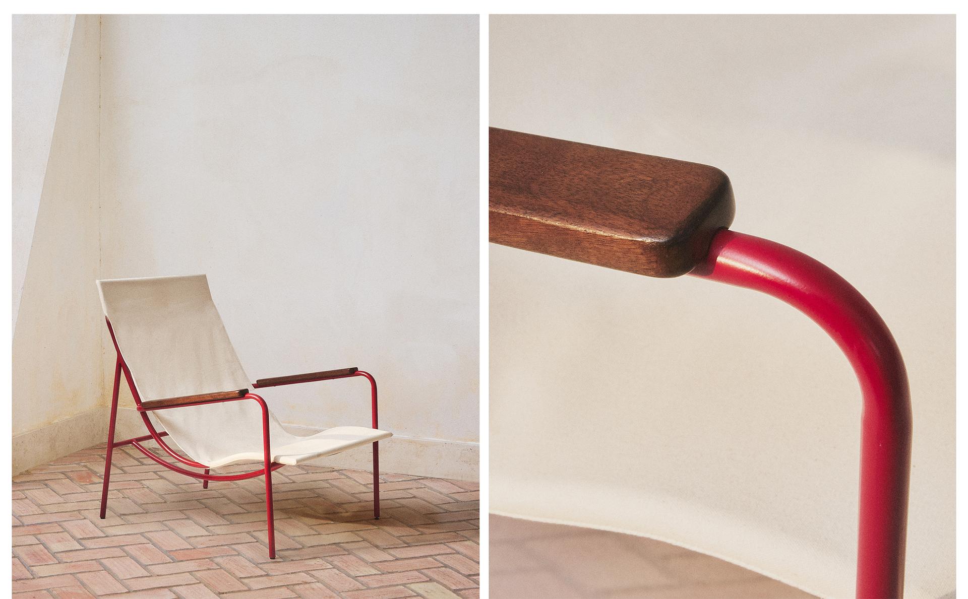 COLOURED TEXTURED METAL CHAIR