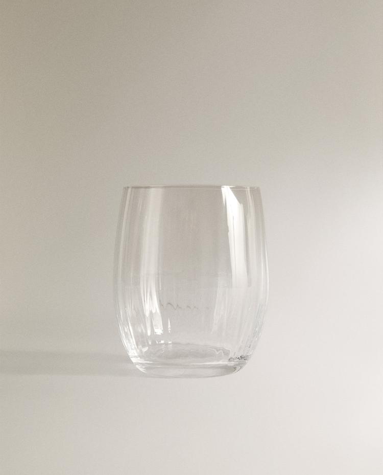 BOHEMIA CRYSTAL TUMBLER WITH LINES