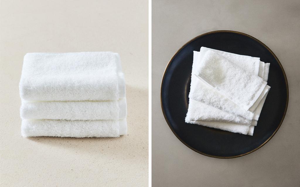 Zara Home Pambıq əl dəsmalı dəsti (3 ədəd)